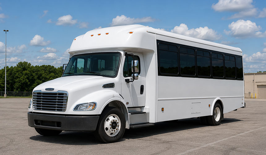 25-passenger minibus available for charter in Tyler, TX