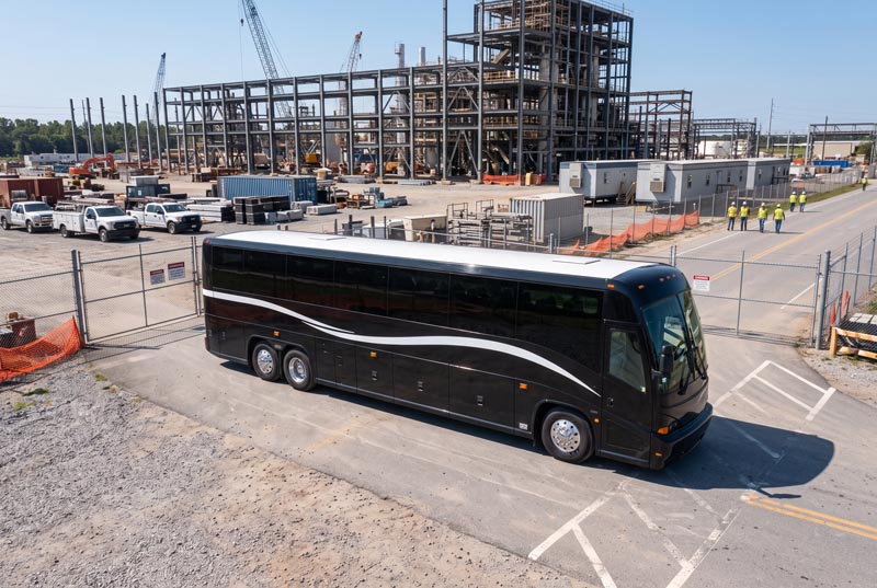 Construction Site Shuttle Bus Rentals in Tyler, TX